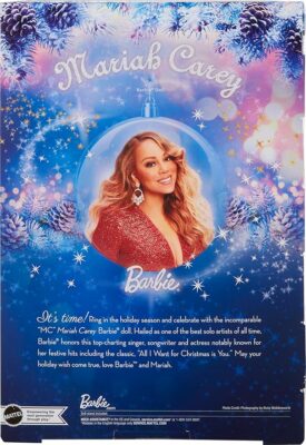 Barbie Signature Doll Mariah Holiday Collectible in Red Glitter Gown
