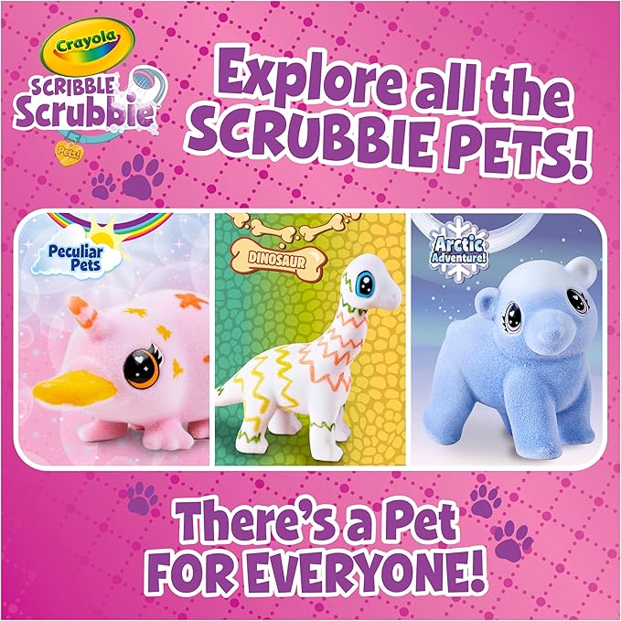 Crayola Scribble Scrubbies Glam Pack 4 Pets Crayola Scribble Scrubbies Glam Pack 4 Pets