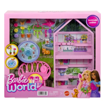 Barbie World Backyard Garden Toy Playset