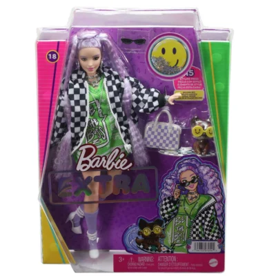 Barbie Extra Fashion Doll with Lavender Hair & Brown Eyes
