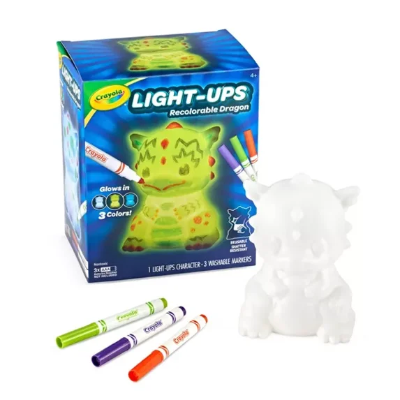 Crayola Light Ups Dragon Light Up Toy DIY Room Decor Toys for Kids Crayola Light Ups Dragon Light Up Toy DIY Room Decor Toys for Kids