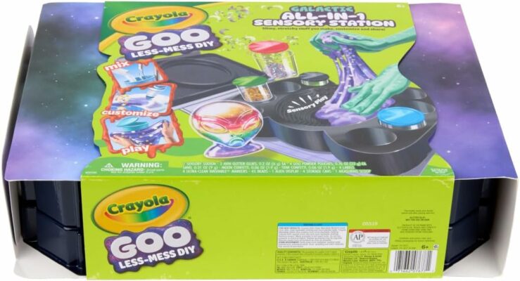 Crayola Goo All in 1 Sensory Station Galactic Slime Making Kit for Kids
