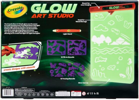 Crayola Glow Art Studio Glow in the Dark Toys