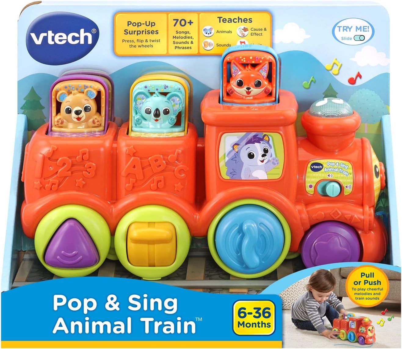 VTech Pop and Sing Animal Train VTech Pop and Sing Animal Train