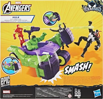 AVENGERS Marvel Hulk Blast & Smash Truck Figure & Vehicle Set