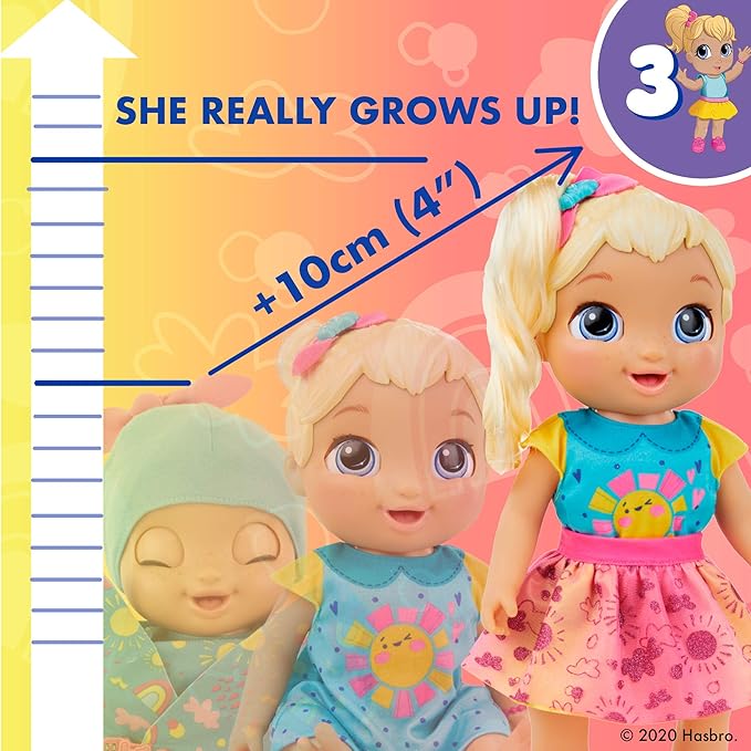 Baby Alive Baby Grows Up Happy Growing and Talking Baby Doll Baby Alive Baby Grows Up Happy Growing and Talking Baby Doll