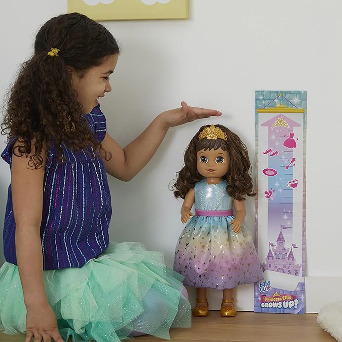 Baby Alive Princess Ellie Grows Up! Brown Hair Interactive Doll with Accessories Baby Alive Princess Ellie Grows Up! Brown Hair Interactive Doll with Accessories