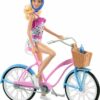 Barbie Doll and Bike Playset Bicycle & Rolling Wheel