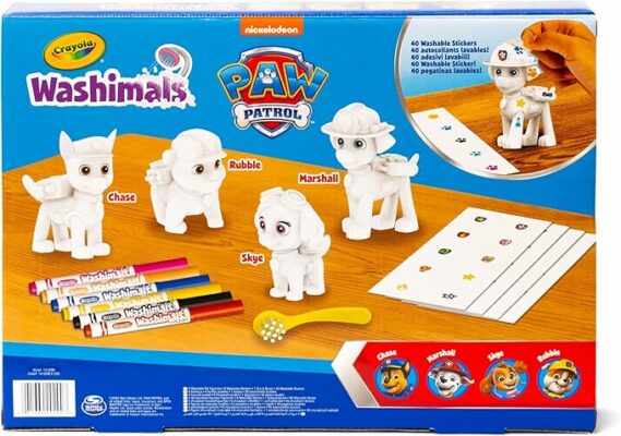 CRAYOLA Washimals Paw Patrol Activity Kit with 4 Baby Animals