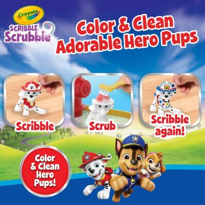 CRAYOLA Washimals Paw Patrol Activity Kit with 4 Baby Animals