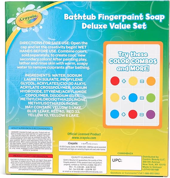 Crayola Bathtub Fingerpaint 10 Color Deluxe Value Pack Crayola Bathtub Fingerpaint 10 Color Deluxe Value Pack