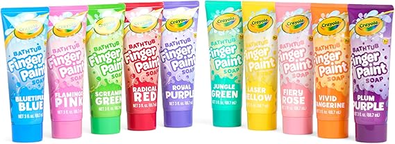 Crayola Bathtub Fingerpaint 10 Color Deluxe Value Pack