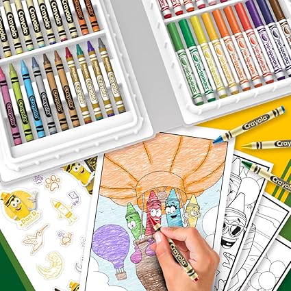 Crayola Coloring Set with Limited Edition Yellow Art Case Crayola Coloring Set with Limited Edition Yellow Art Case
