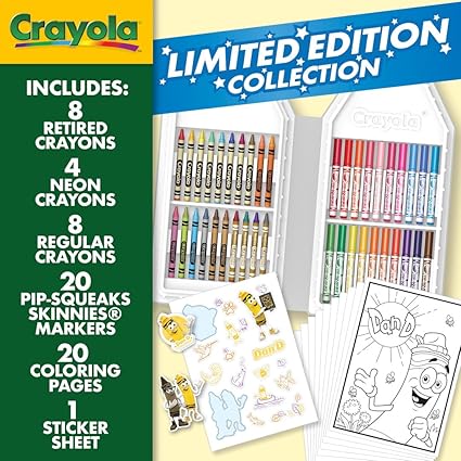 Crayola Coloring Set with Limited Edition Yellow Art Case Crayola Coloring Set with Limited Edition Yellow Art Case