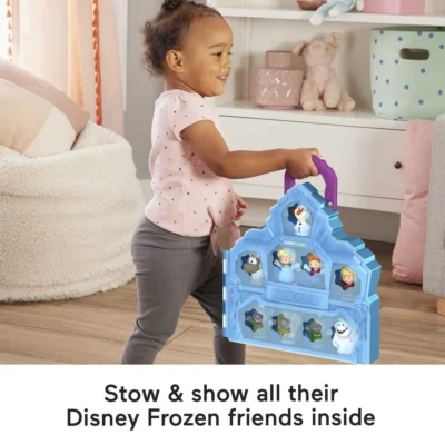 Disney Frozen Castle Playset with 9 Fisher-Price Little People Figures