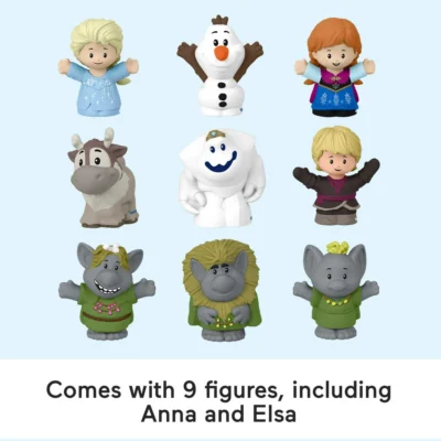 Disney Frozen Castle Playset with 9 Fisher-Price Little People Figures