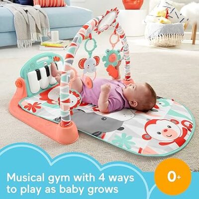 Fisher-Price Baby Playmat Kick & Play Piano Gym