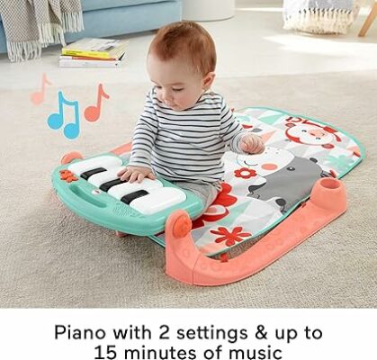 Fisher-Price Baby Playmat Kick & Play Piano Gym