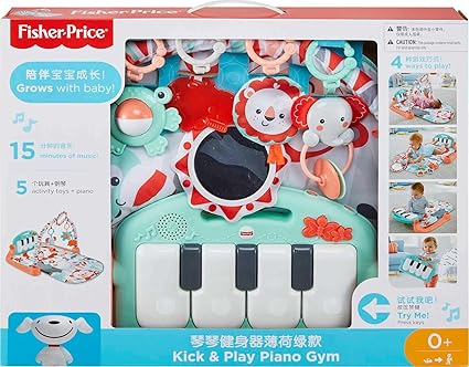 Fisher-Price Baby Playmat Kick & Play Piano Gym
