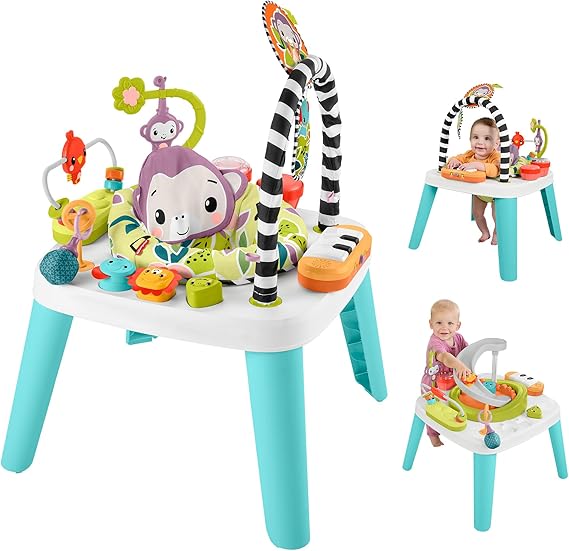 Fisher-Price Baby to Toddler Toy 2in1 Purple Monkey Activity Center