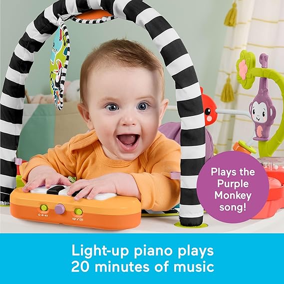 Fisher-Price Baby to Toddler Toy 2in1 Purple Monkey Activity Center Fisher-Price Baby to Toddler Toy 2in1 Purple Monkey Activity Center
