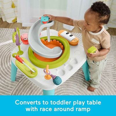 Fisher-Price Baby to Toddler Toy 2in1 Purple Monkey Activity Center