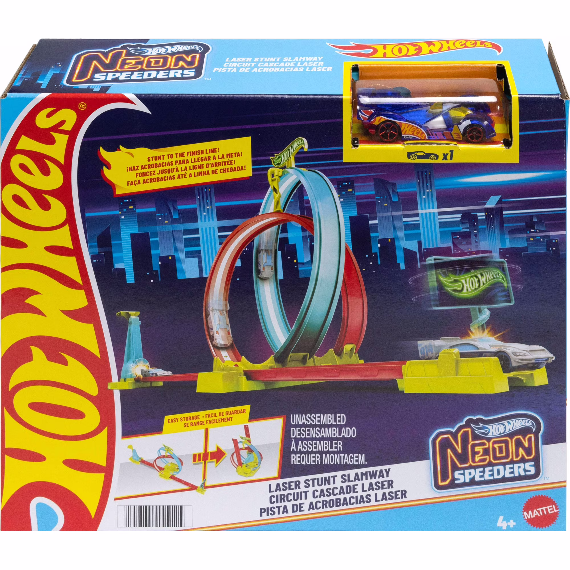 Hot Wheels Neon Speeders Track Set
