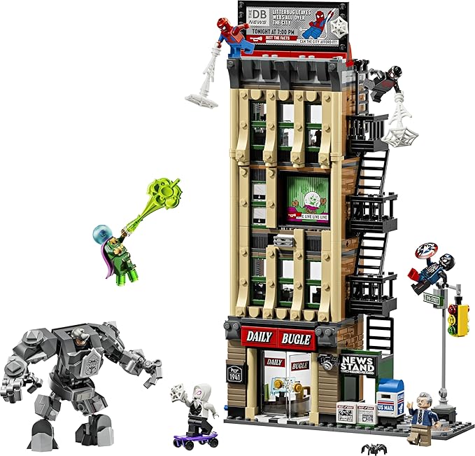 LEGO Marvel Spider-Man vs Mysterio Daily Bugle Toy Birthday Present Blocks LEGO Marvel Spider-Man vs Mysterio Daily Bugle Toy Birthday Present Blocks