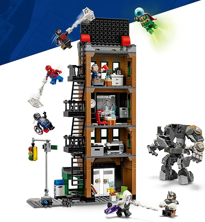 LEGO Marvel Spider-Man vs Mysterio Daily Bugle Toy Birthday Present Blocks LEGO Marvel Spider-Man vs Mysterio Daily Bugle Toy Birthday Present Blocks