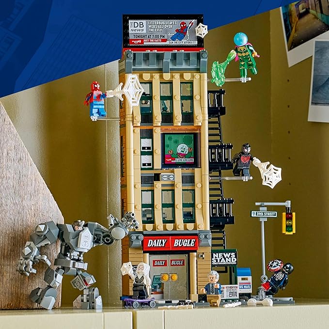 LEGO Marvel Spider-Man vs Mysterio Daily Bugle Toy Birthday Present Blocks LEGO Marvel Spider-Man vs Mysterio Daily Bugle Toy Birthday Present Blocks