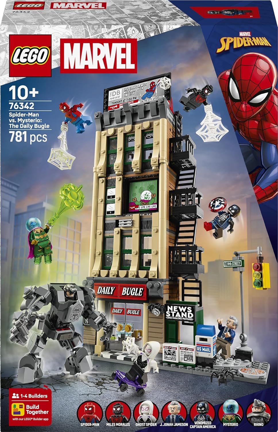 LEGO Marvel Spider-Man vs Mysterio Daily Bugle Toy Birthday Present Blocks LEGO Marvel Spider-Man vs Mysterio Daily Bugle Toy Birthday Present Blocks