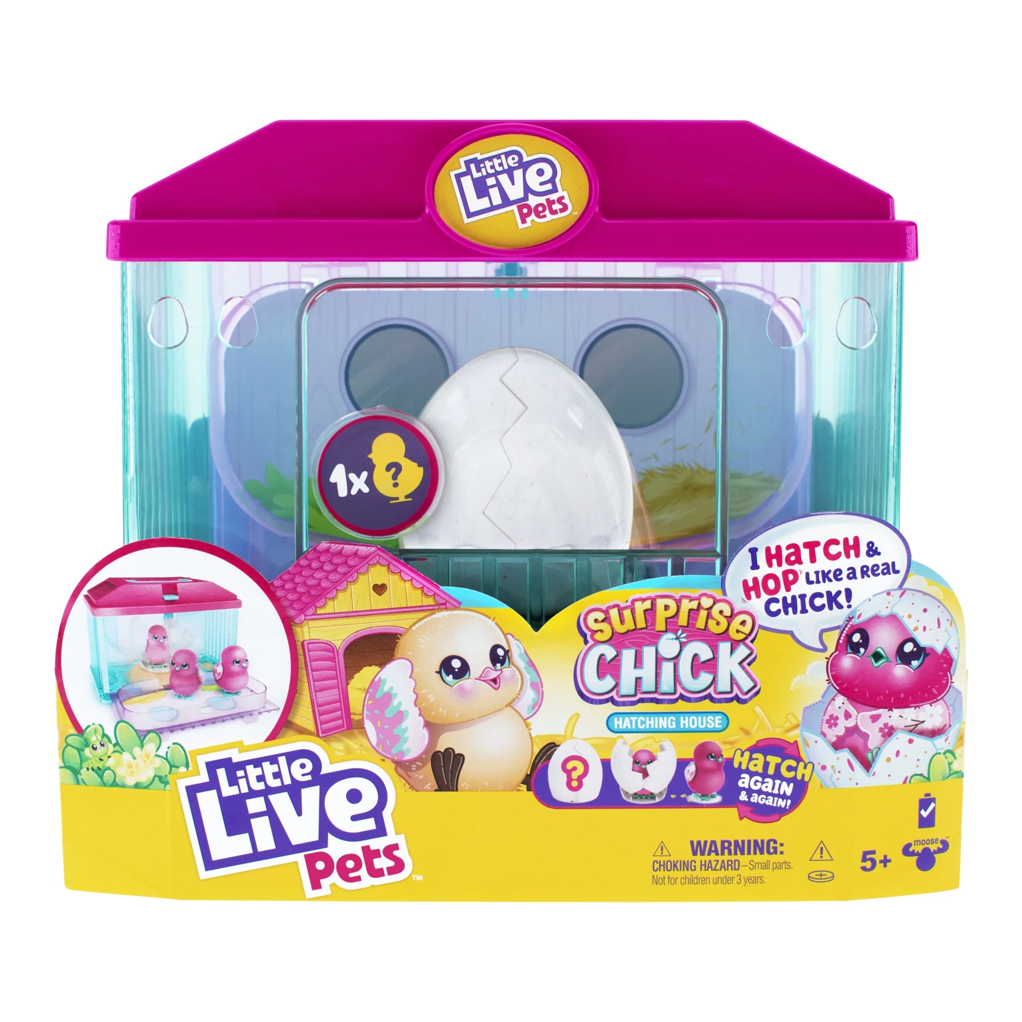 Little Live Pets Surprise Chick Blue Hatching House with Chick Little Live Pets Surprise Chick Blue Hatching House with Chick