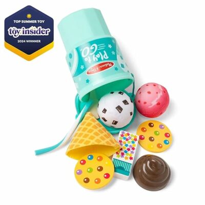 MELISSA & DOUG Play To Go Ice Cream Play Set Toy