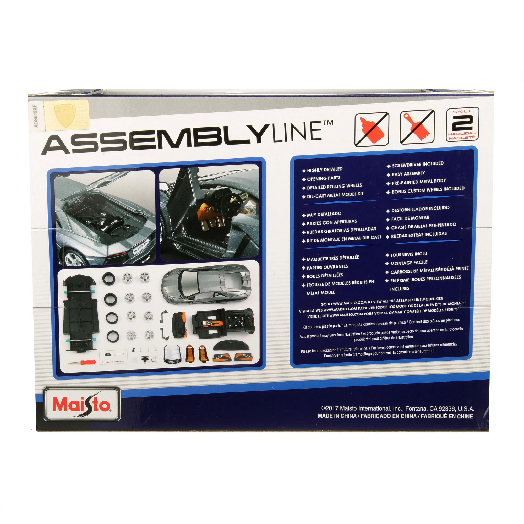 Maisto 124 Scale Assembly Line Lamborghini Aventador LP 700-4 Model Kit Maisto 124 Scale Assembly Line Lamborghini Aventador LP 700-4 Model Kit