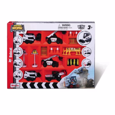 Maisto Mini Work Machines Bobcat Play Set