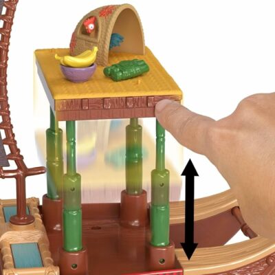 Inspired by Disney’s Moana 2, the theatrical sequel, kids can imagine exploring beyond Motunui with Moana's Adventure Canoe playset complete with Moana small doll and her friend, Heihei, the chicken. There are boundless possibilities for storytelling play with 6 play areas – a water slide, kitchen, hammock, platform, pet hut and pet boat. Transforming play areas enhance the adventure with a platform that rises to reveal a hammock, one that slides to expose the kitchen, a water slide that opens up and a rotating sail! Moana small doll’s arms, neck and legs are all posable for extra action. She wears an outfit inspired by the movie with a removable skirt and measures 3.5 inches! The floating playset extends nearly 2 feet and includes 10 accessories – 2 bowls, 1 cup, a sugar cane wrap, food, a table, a hammock and a small boat for Heihei! Kids ages 3 years and older can collect all the Disney Moana 2 toys to dream up adventures in Motunui and beyond! Each sold separately, subject to availability.