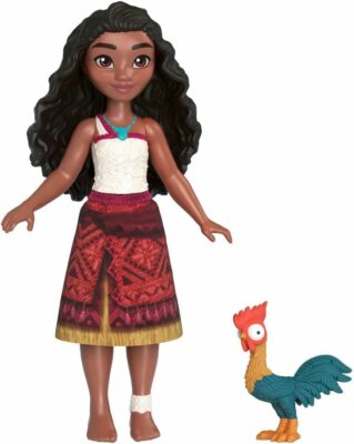 Inspired by Disney’s Moana 2, the theatrical sequel, kids can imagine exploring beyond Motunui with Moana's Adventure Canoe playset complete with Moana small doll and her friend, Heihei, the chicken. There are boundless possibilities for storytelling play with 6 play areas – a water slide, kitchen, hammock, platform, pet hut and pet boat. Transforming play areas enhance the adventure with a platform that rises to reveal a hammock, one that slides to expose the kitchen, a water slide that opens up and a rotating sail! Moana small doll’s arms, neck and legs are all posable for extra action. She wears an outfit inspired by the movie with a removable skirt and measures 3.5 inches! The floating playset extends nearly 2 feet and includes 10 accessories – 2 bowls, 1 cup, a sugar cane wrap, food, a table, a hammock and a small boat for Heihei! Kids ages 3 years and older can collect all the Disney Moana 2 toys to dream up adventures in Motunui and beyond! Each sold separately, subject to availability.