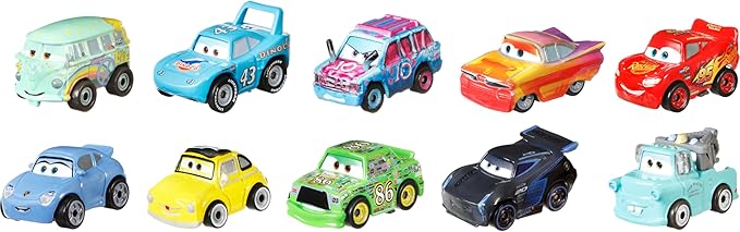 Mattel Disney and Pixar Cars Mini Racers 10 Pack Collectible Set