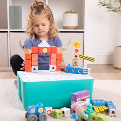 Melissa & Doug Blockables™ Deluxe City Snap And Play Wooden Building Blocks Play Set