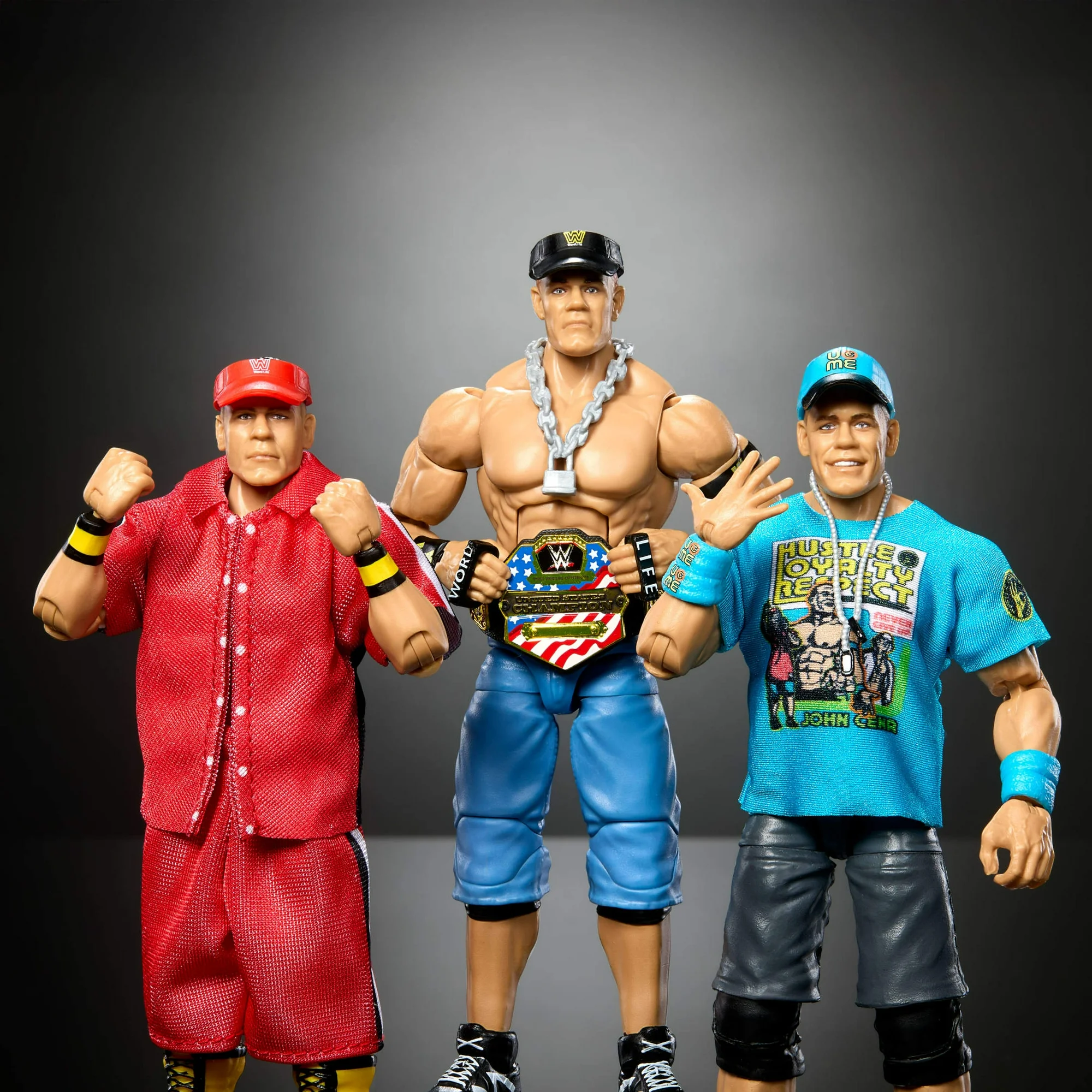 WWE Elite Collection John Cena 3 Pack Collectible Set Action Figure WWE Elite Collection John Cena 3 Pack Collectible Set Action Figure