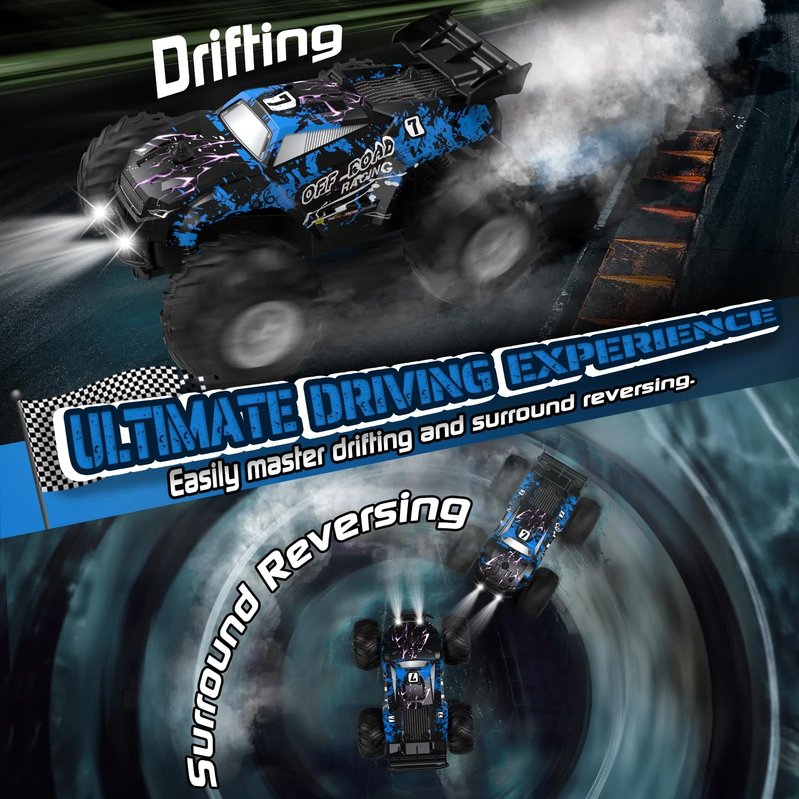 All-Terrain Remote Control Truck Rechargeable Rc Truck with LED All-Terrain Remote Control Truck Rechargeable Rc Truck with LED