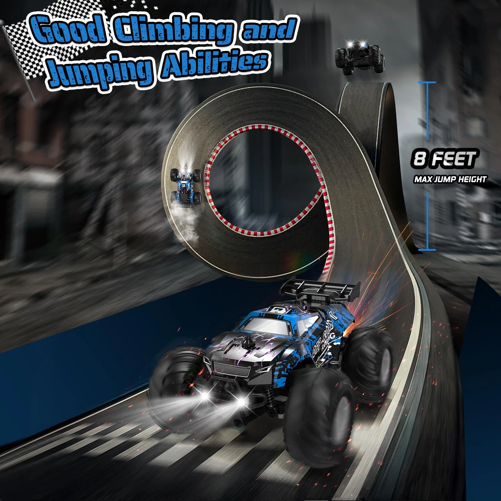All-Terrain Remote Control Truck Rechargeable Rc Truck with LED All-Terrain Remote Control Truck Rechargeable Rc Truck with LED