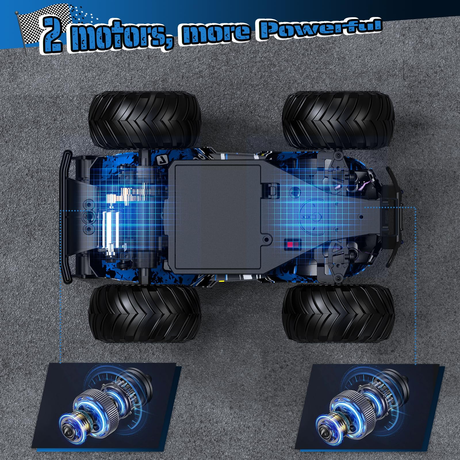 All-Terrain Remote Control Truck Rechargeable Rc Truck with LED All-Terrain Remote Control Truck Rechargeable Rc Truck with LED