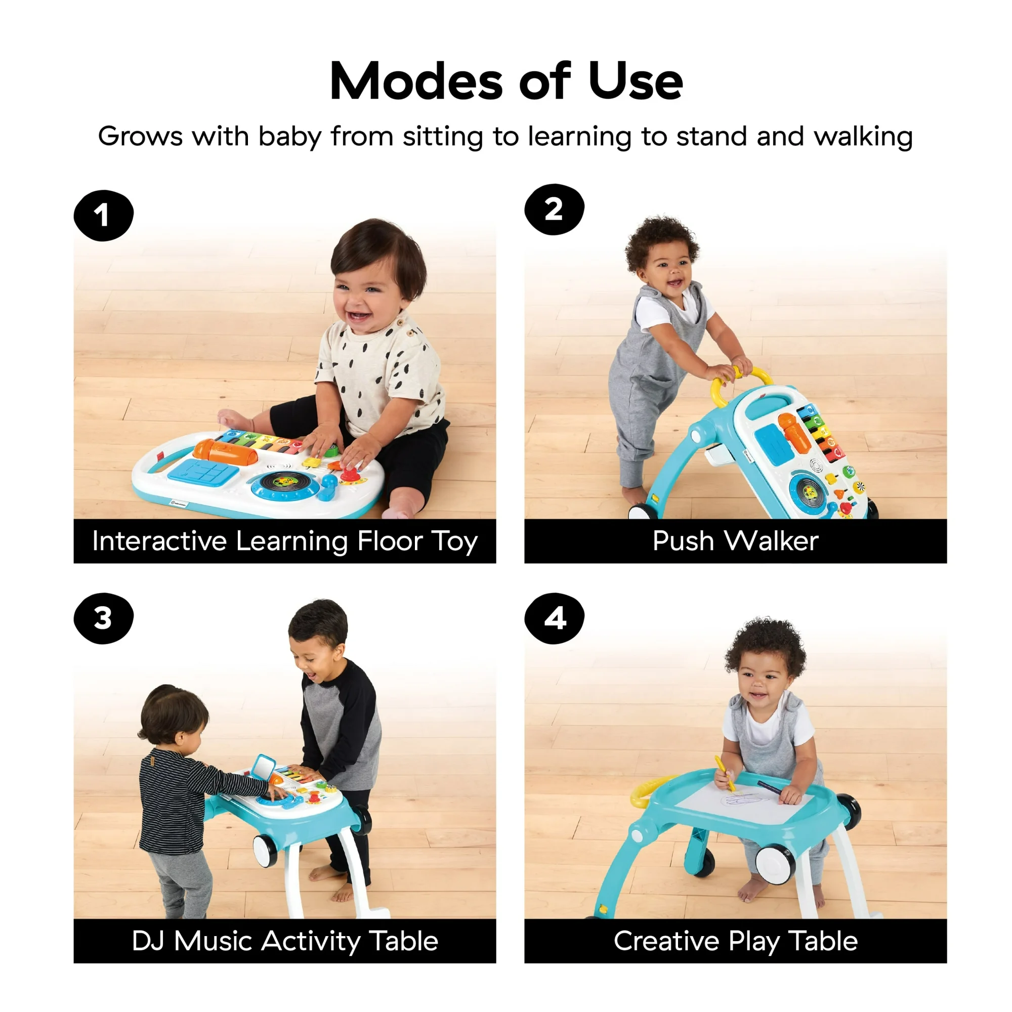 Baby Einstein Musical Mix N Roll 4 in 1 Push Walker Activity Center Baby Einstein Musical Mix N Roll 4 in 1 Push Walker Activity Center