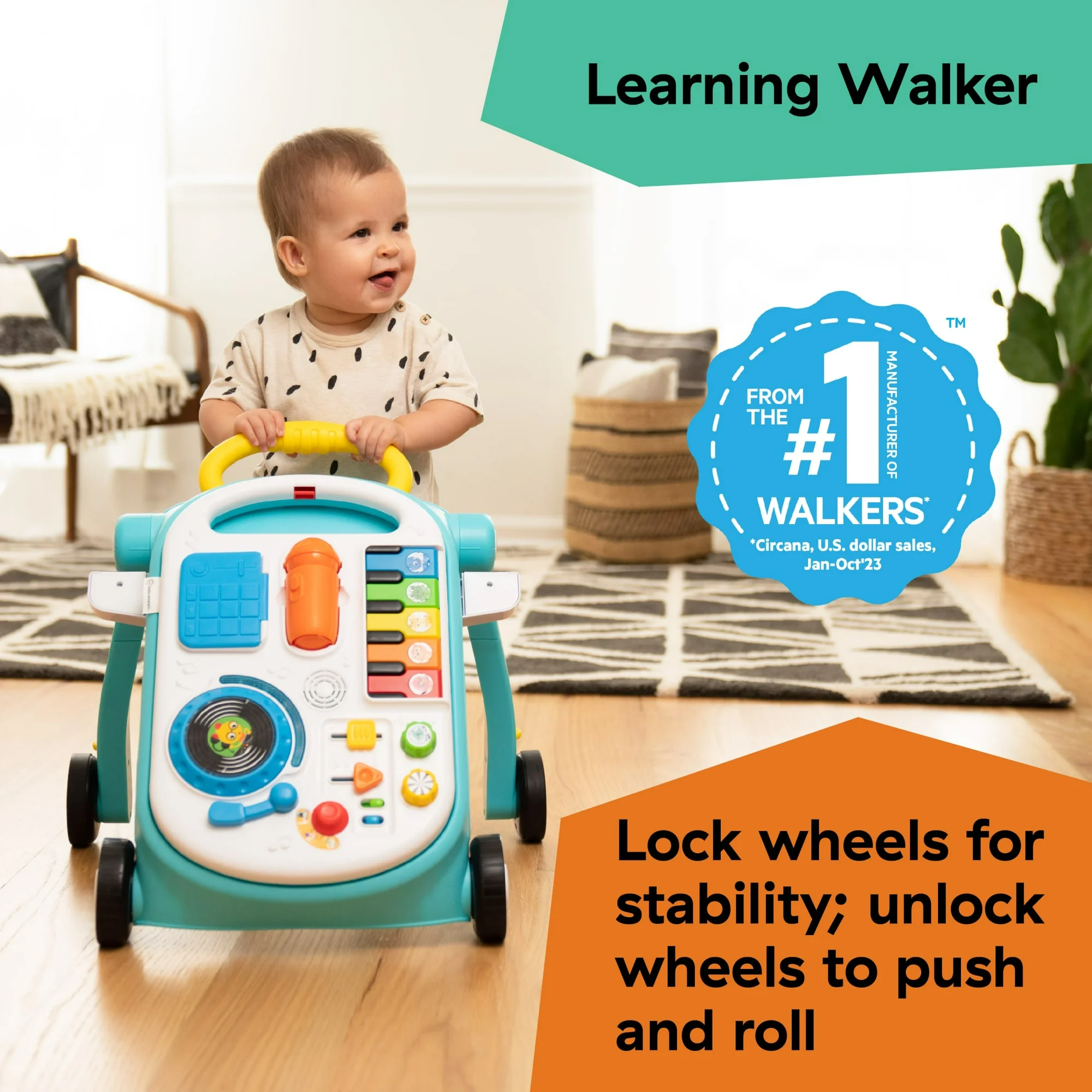 Baby Einstein Musical Mix N Roll 4 in 1 Push Walker Activity Center Baby Einstein Musical Mix N Roll 4 in 1 Push Walker Activity Center