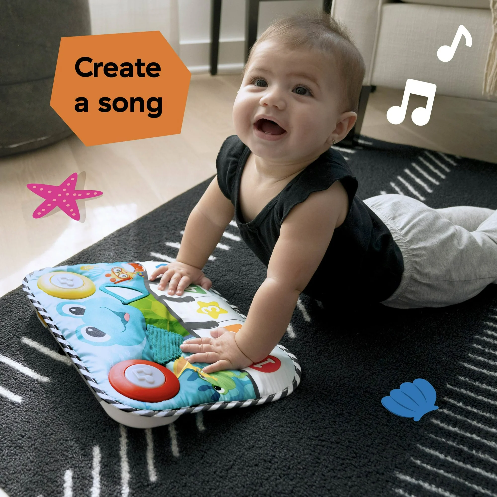 Baby Einstein Ocean Explorers Musical Kick Pad and Crib Unisex Infant Toy Baby Einstein Ocean Explorers Musical Kick Pad and Crib Unisex Infant Toy