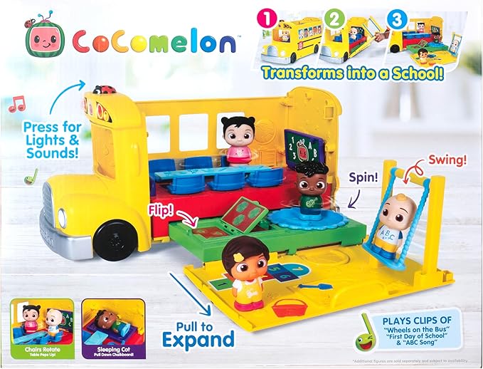 CoComelon Transforming School Time Bus CoComelon Transforming School Time Bus