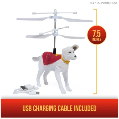 DC Comics SUPERMAN up in the Sky Flying Krypto