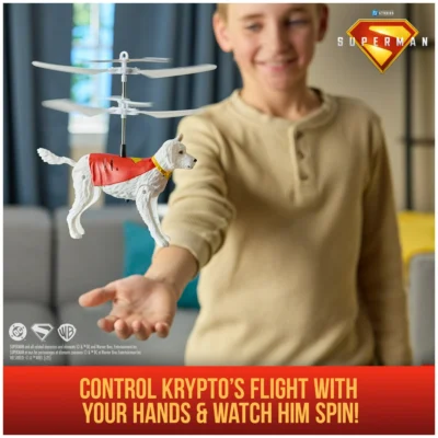 DC Comics SUPERMAN up in the Sky Flying Krypto
