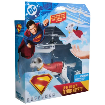 DC Comics SUPERMAN up in the Sky Flying Krypto